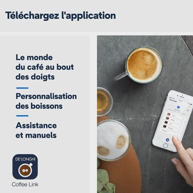 Delonghi cafétiere connectée dinamica plus ECAM372.95.TB
