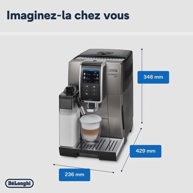 Delonghi cafétiere connectée dinamica plus ECAM372.95.TB