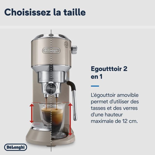 Delonghi cafétiere dedica arte EC885.M metal