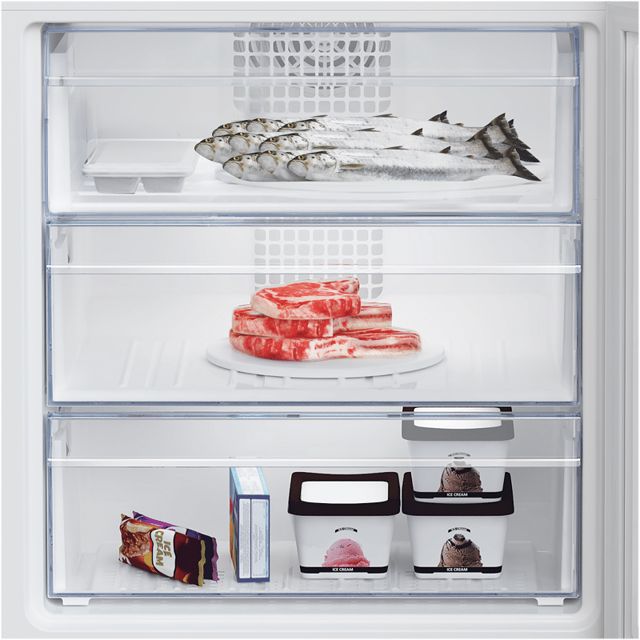 Beko combinet 70cm 620L inox RCNE620E40DSX