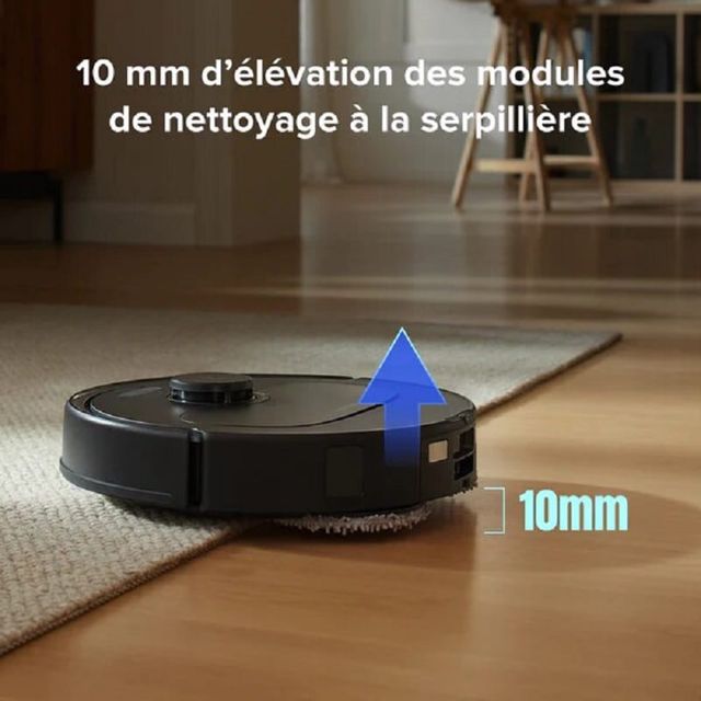 Roborock Qrevo S aspirateur robot station multifonction noir