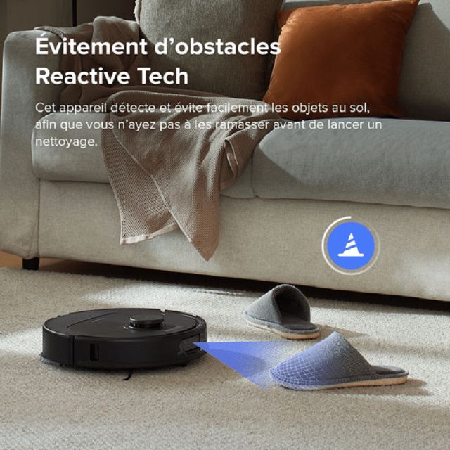 Roborock Qrevo S aspirateur robot station multifonction noir