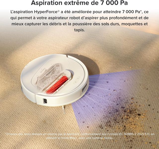 Roborock Qrevo Pro aspirateur robot blanc