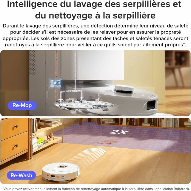 Roborock Qrevo Pro aspirateur robot blanc