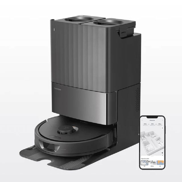 Roborock Qrevo aspirateur robot station multifonction noir