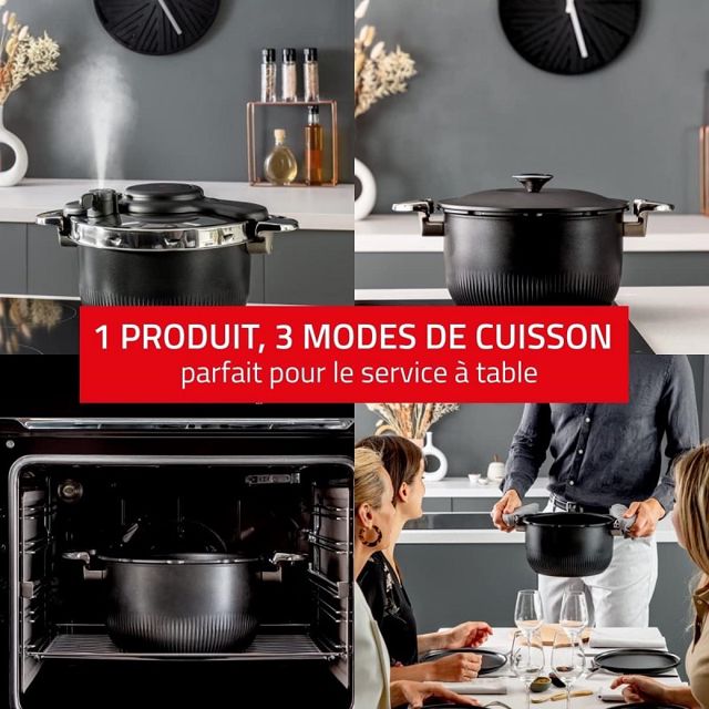 Seb cocotte minute 6L fonte noir P4810700