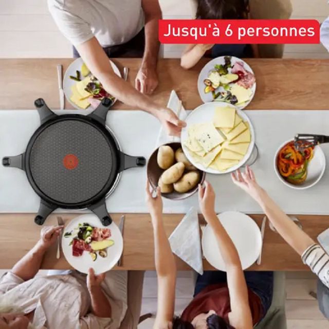 Tefal raclette colormania 6 coupelles RE151110