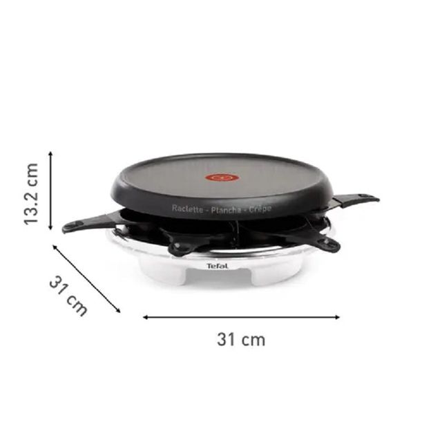 Tefal raclette colormania 6 coupelles RE151110