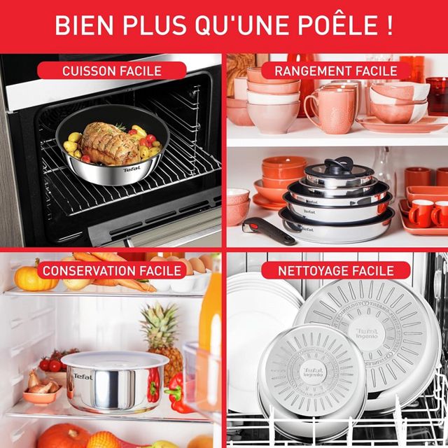 Tefal Ingenio Batterie cuisine 20 pcs L897SJ04