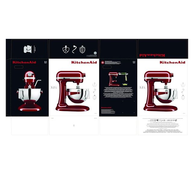 KitchenAid Pétrin Red Empire 5.2 L 5KSM55SXXEER