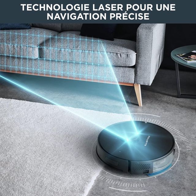 Rowenta aspirateur robot nettoyage 4en1 RR8585WH