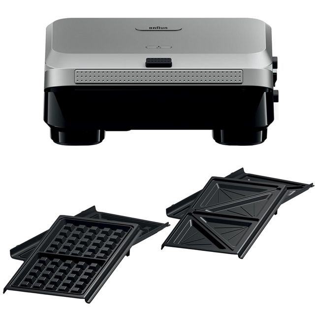 Braun grille pain snackmaker 800W argent 5SM5005