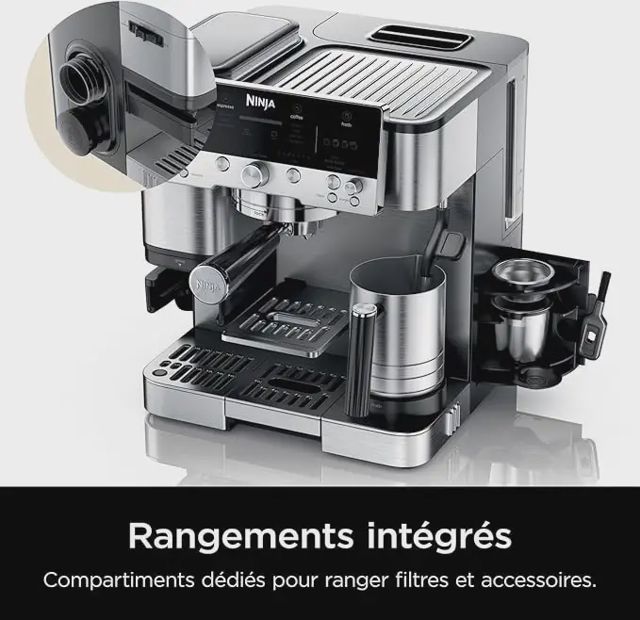 Ninja machine à café Luxe  broyeur à grains ES601EU