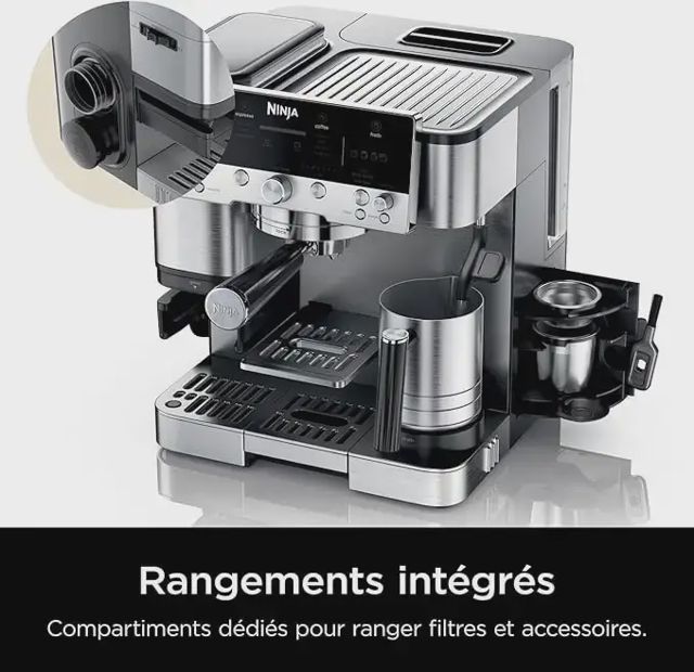 Ninja machine à café Luxe  broyeur à grains ES601EU