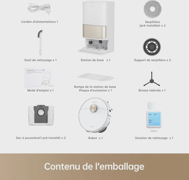 DREAME L10s Pro Ultra Heat Robot Aspirateur Laveur
