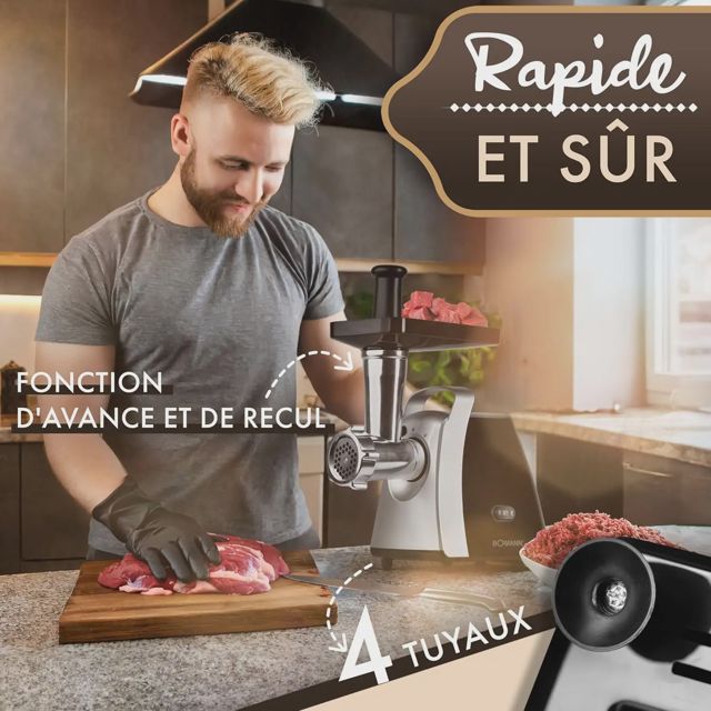 Bomann Hachoir à viande 1000W FW 6067