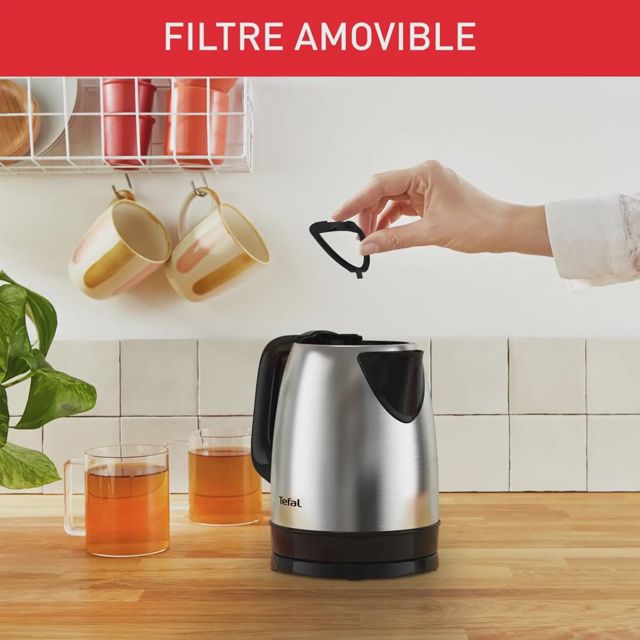 Tefal Bouilloire Inox 1,7L Bouilloire sans fil KI150D10