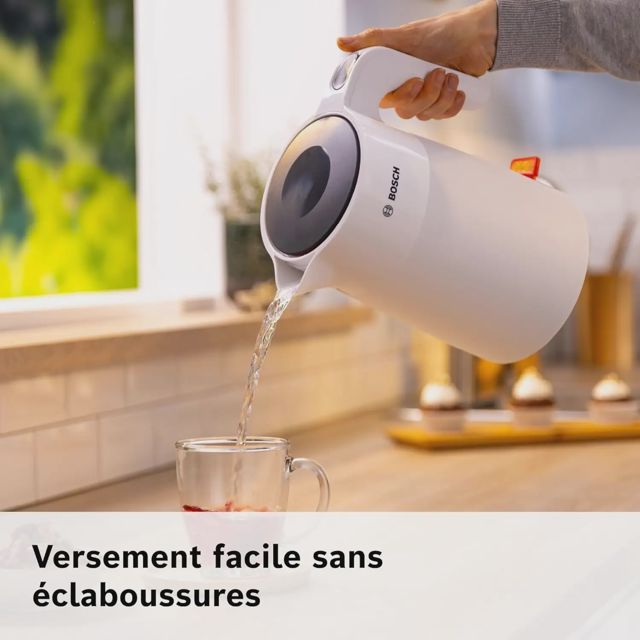 Bosch Bouilloire électrique 1.7l 2400w blanc TWK1M121