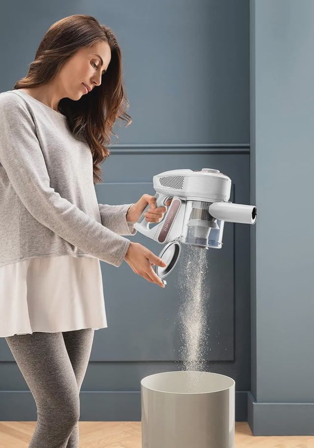 DeLonghi Balai Sans Fil XLM417.WRG Blanc-Rose
