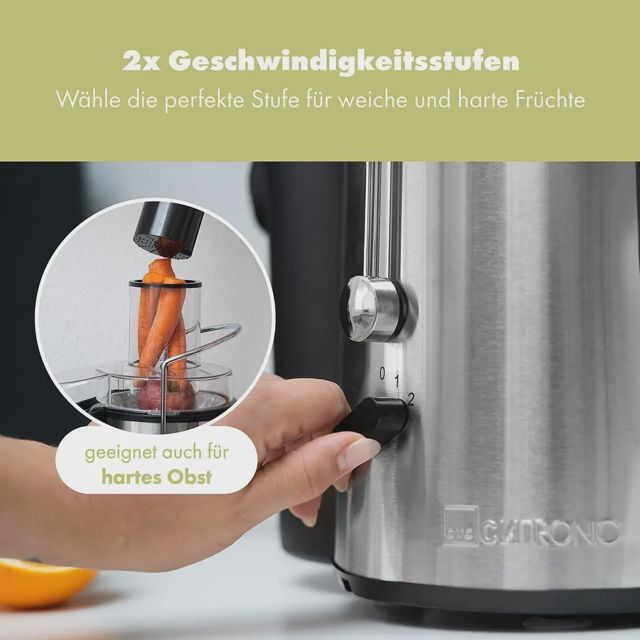 Centrifugeuse Clatronic AE 3532 Démontable Goulotte XXL