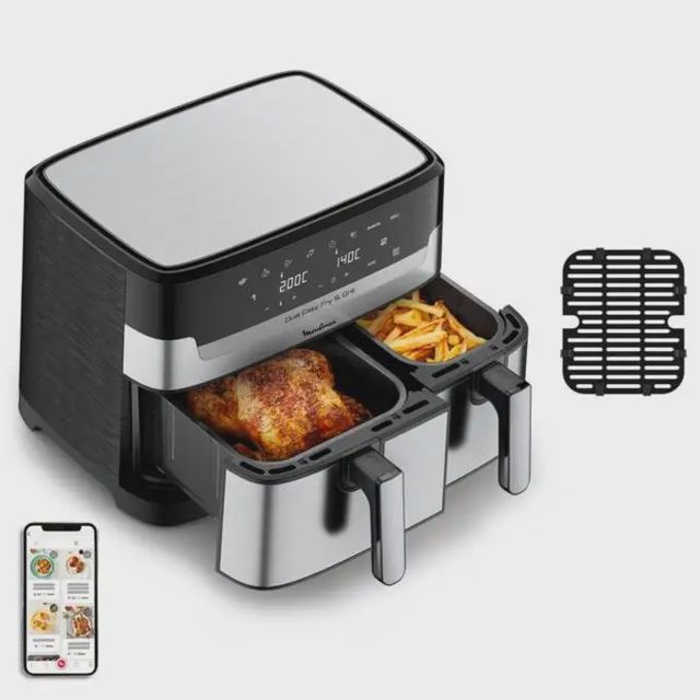 Moulinex Friteuse air fryer dual easy fry & Grill 8,3 L