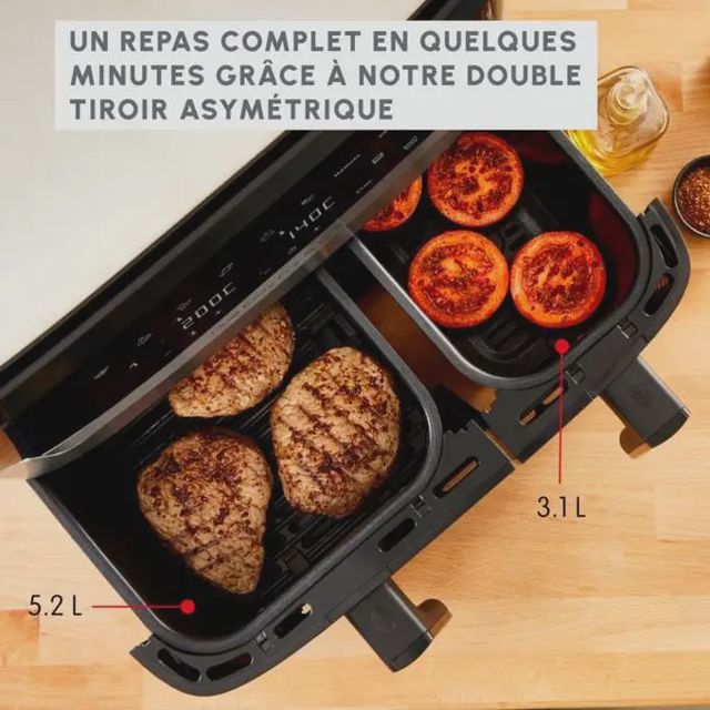 Moulinex Friteuse air fryer dual easy fry & Grill 8,3 L