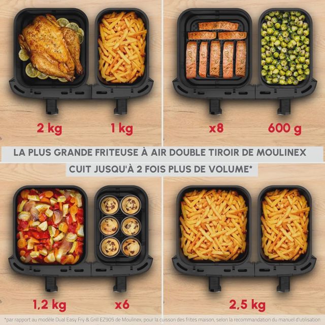 Moulinex Double friteuse à air XXL 11L.EZ9428F0