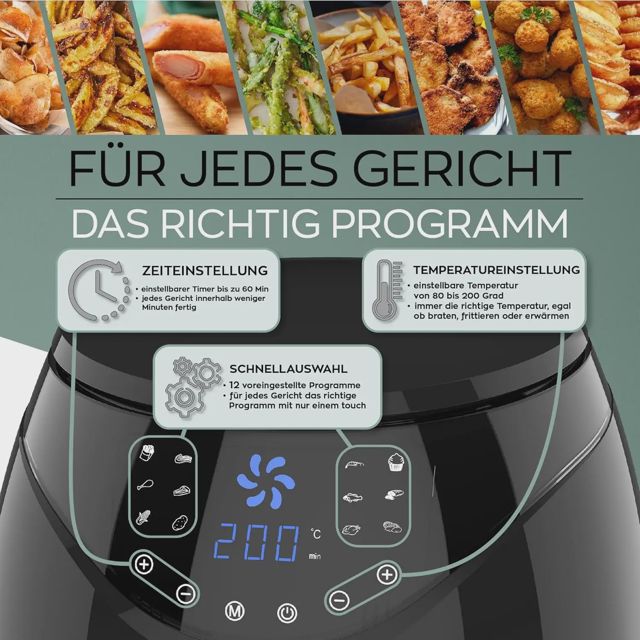 Heinrch's fryer airfryer air fryer xl 7L 1800W