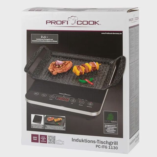 Poficook grille Plaque induction 2w1 ProfiCook PC-ITG 1130
