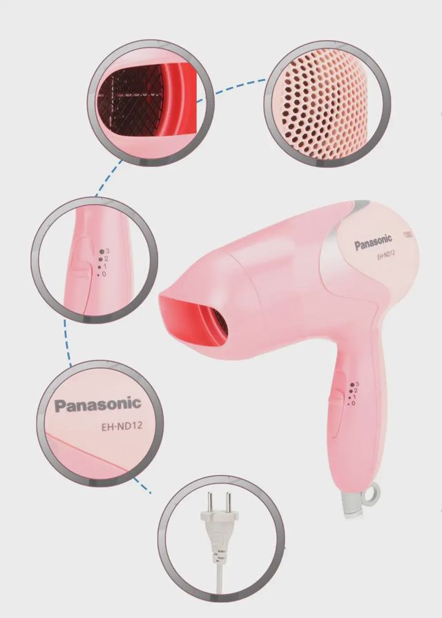 Panasonic Sèche Cheveux 1000W EH ND12 P