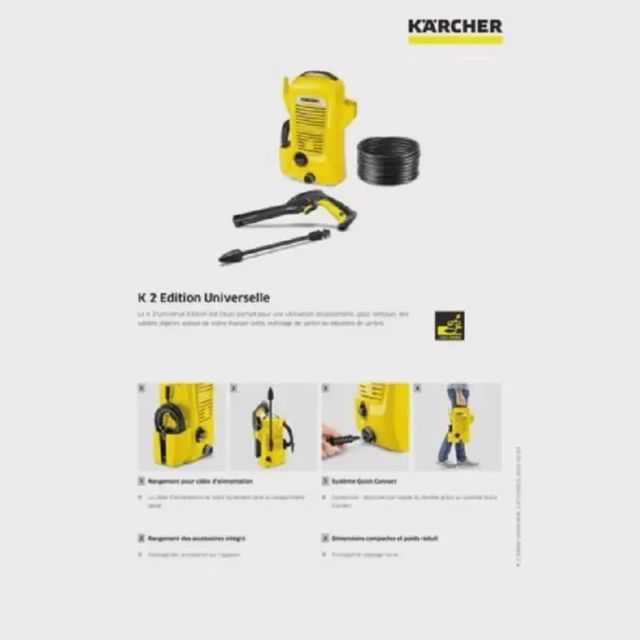 Karcher Nettoyeur Haute Pression k2 110 bar