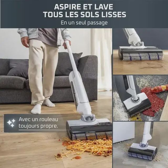 Rowenta Aspirateur Laveur X-Clean 10 sans fil GZ7540WO