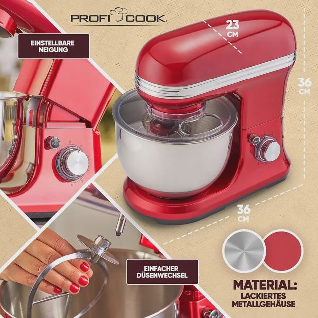 Proficook Pétrin robot pâtissier 1200W 5l PC-KM 1197