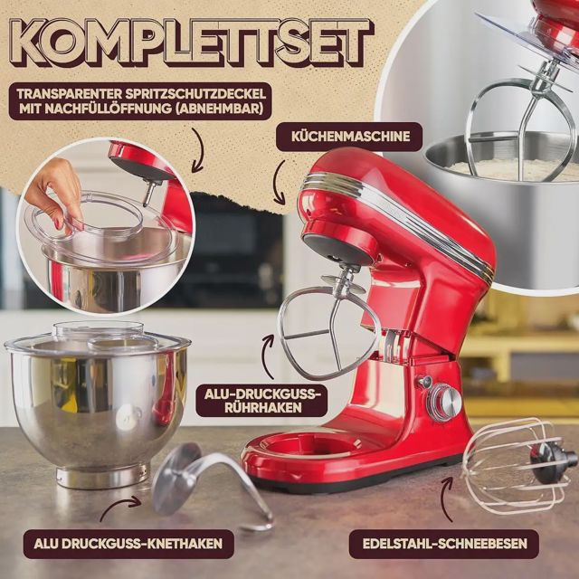 Proficook Pétrin robot pâtissier 1200W 5l PC-KM 1197