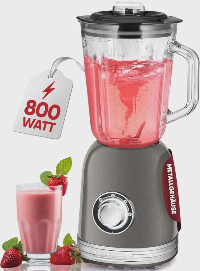 ProfiCook blender PC-UM 1195 800W 1.5 Litres grise