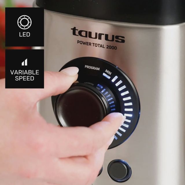 Taurus blender 2000 2 vitesses TURBO 2.2 L 6 lames