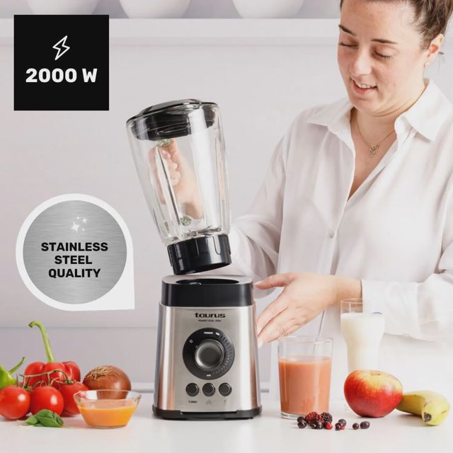 Taurus blender 2000 2 vitesses TURBO 2.2 L 6 lames