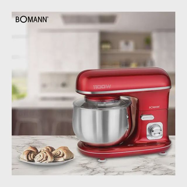 Pétrin 5l bomann 1100w rouge km6010cb