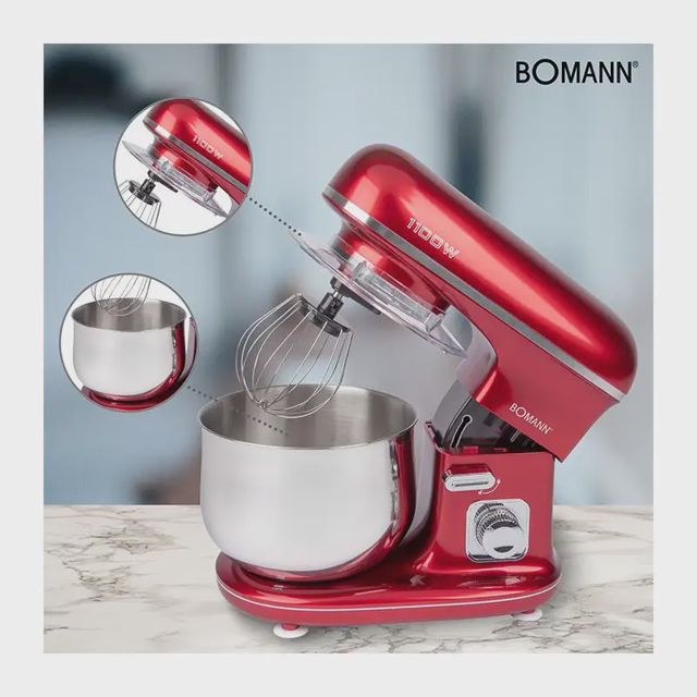 Pétrin 5l bomann 1100w rouge km6010cb