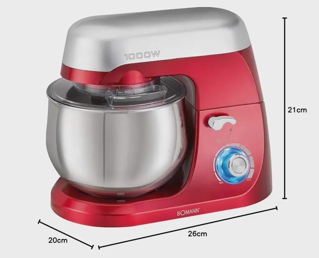 Bomann km 6009 cb pétrin multifonction 1000w 5 L