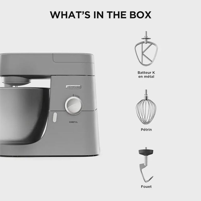 PÉTRIN KENWOOD CHEF XL 1200W SILVER kvl4110s