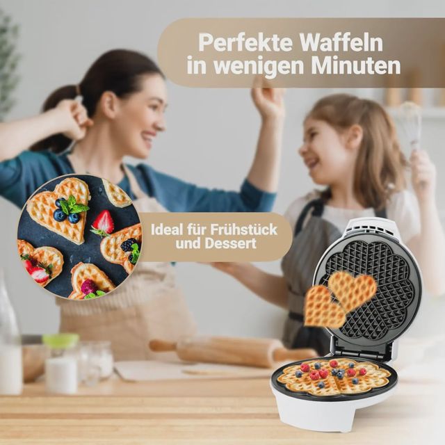 Bomann Electrique Gaufrier WA 5018 CB BLANC