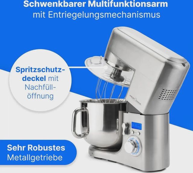 ProfiCook Robot Cuisine PC-KM1096 Inox 10 L