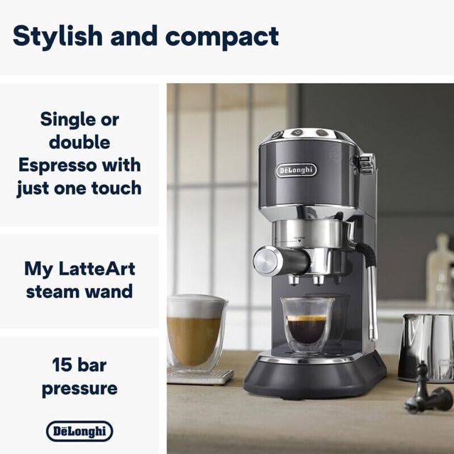 delonghi machine a café deddica art ec885gy