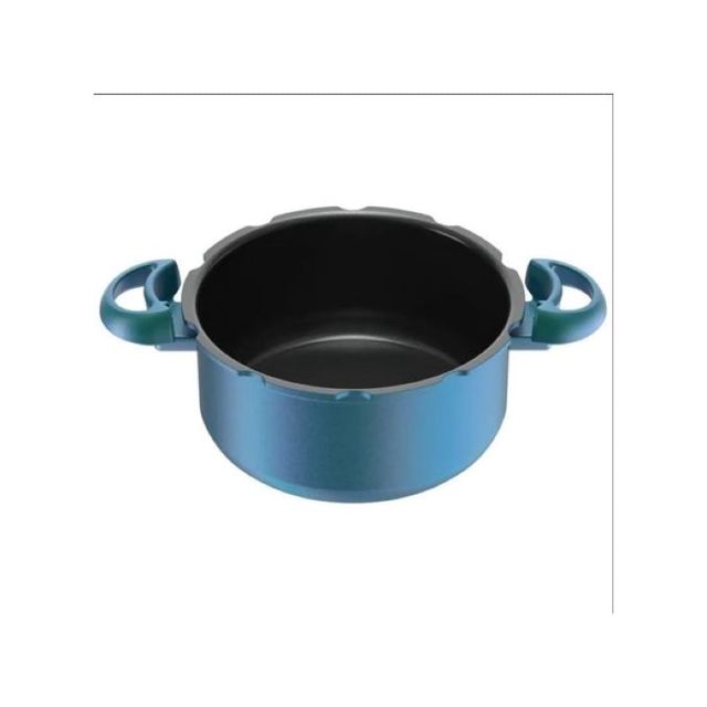 Seb cocotte minute duo 5L bleu