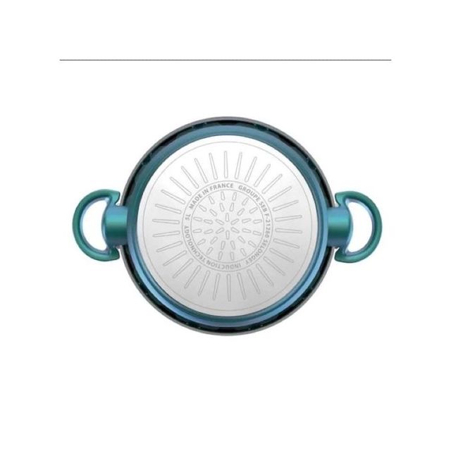 Seb cocotte minute duo 5L bleu