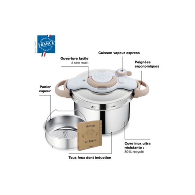 Seb cocotte clipso minut eco respect 7.5 l