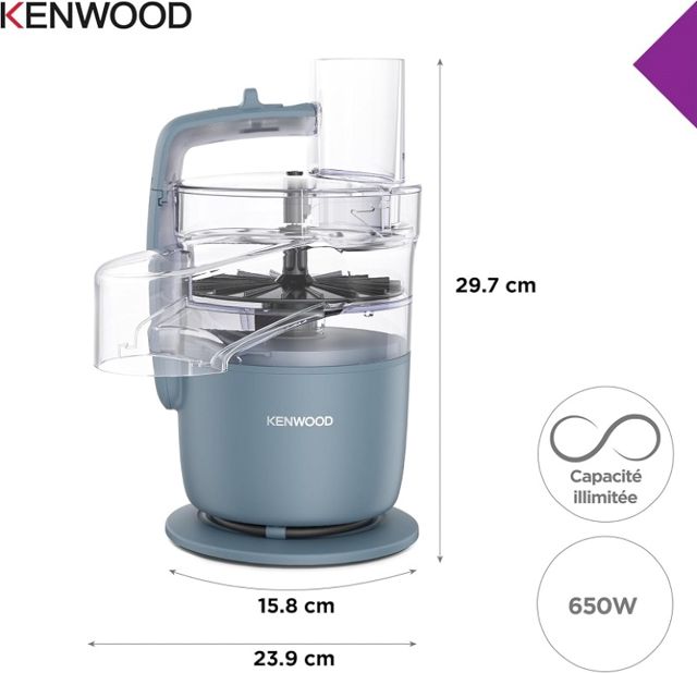 Robot Kenwood MultiPro Go FDP22.130GY | 650W Bol 1,3L