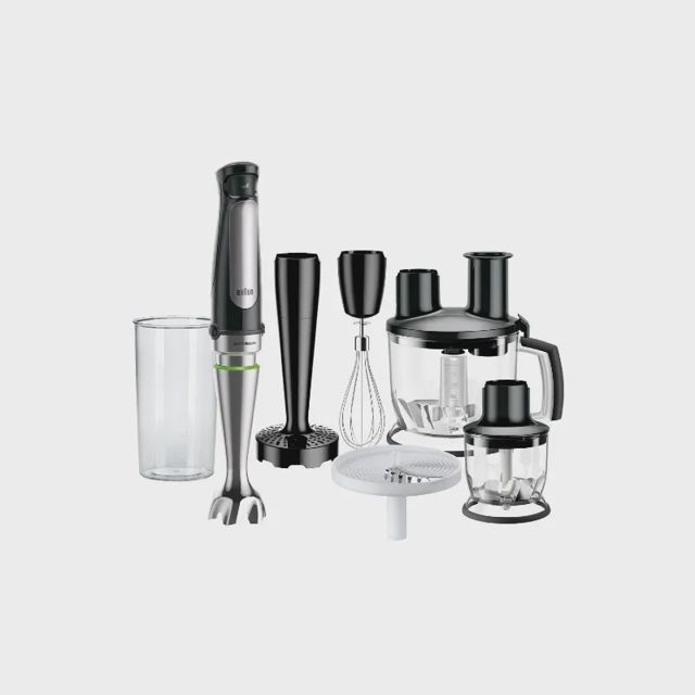Braun mélangeur en acier inoxydable noir MQ 7087X
