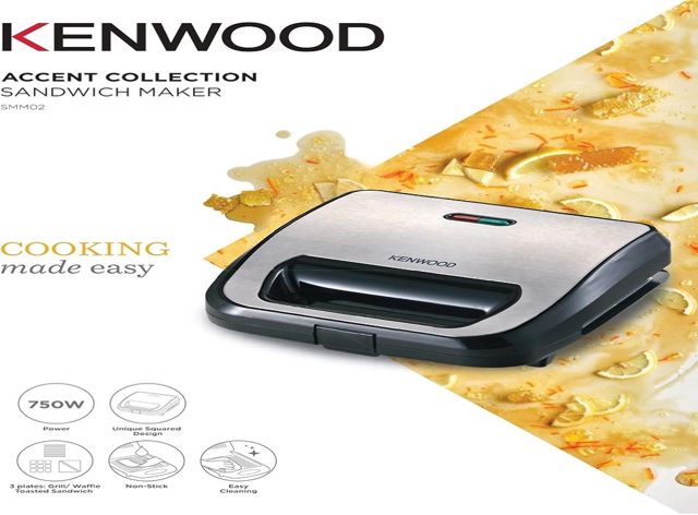 Kenwood machine à sandwich 3 en1 Smm02.000Si